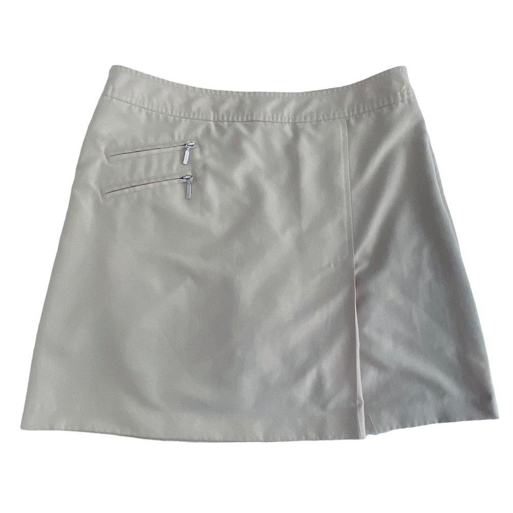 Izod Golf Skirt Skort with Stretch Shorts Zipper Pockets Side Zipper Womens Sz 6